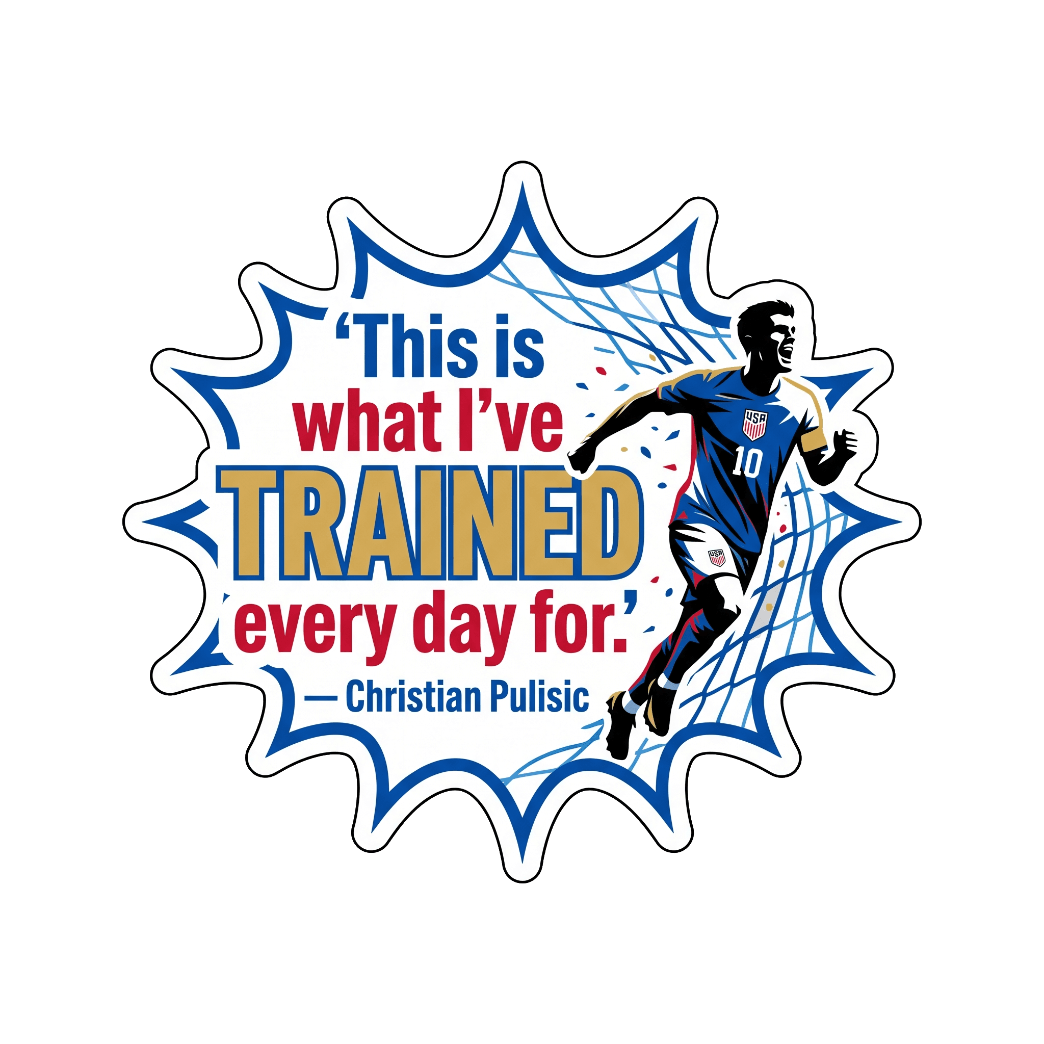 Pulisic's World Cup Dedication Sticker