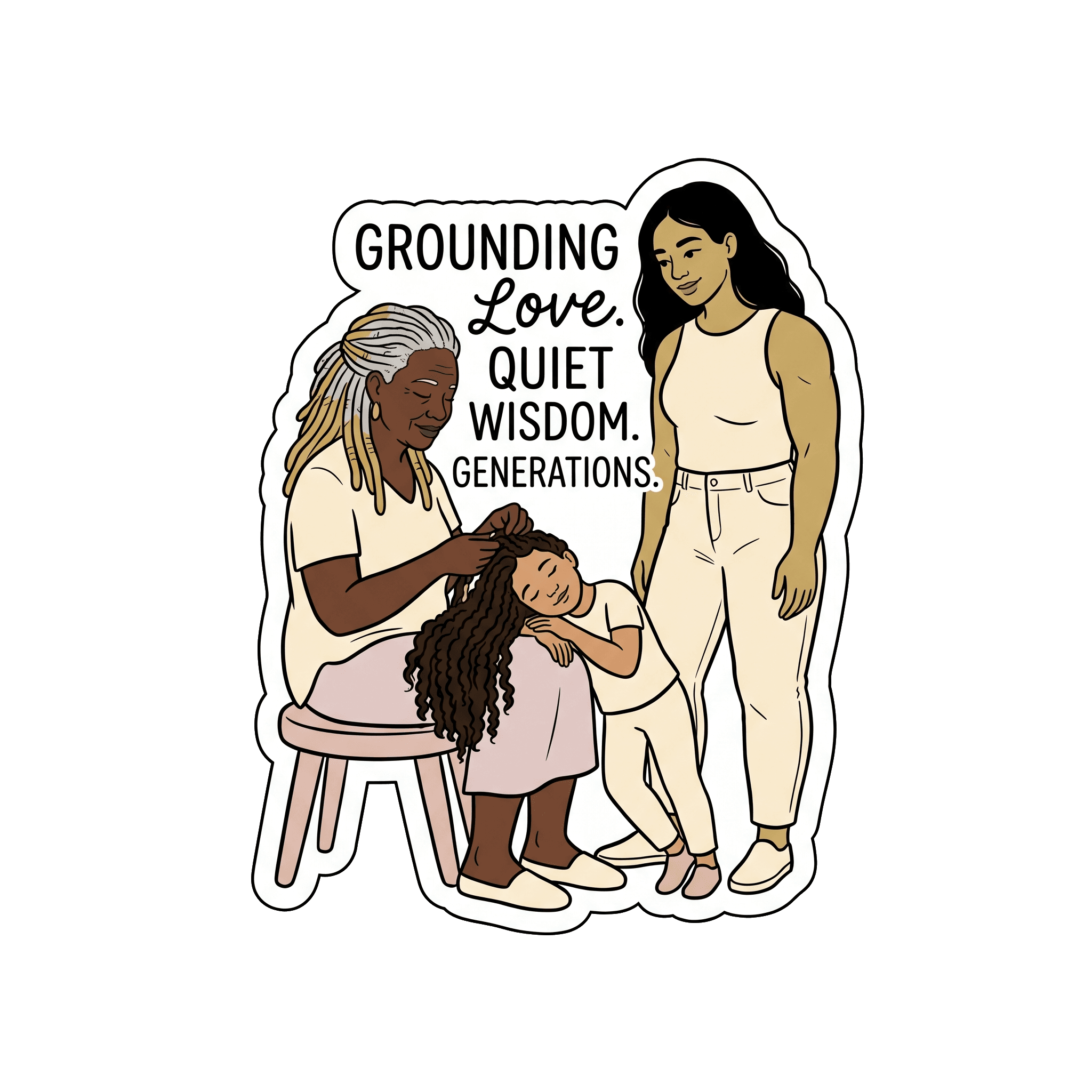 Generational Love & Quiet Wisdom Family Portrait