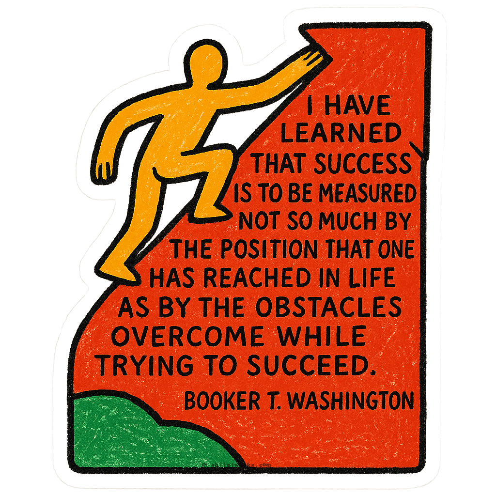 Booker T. Washington Quote Art