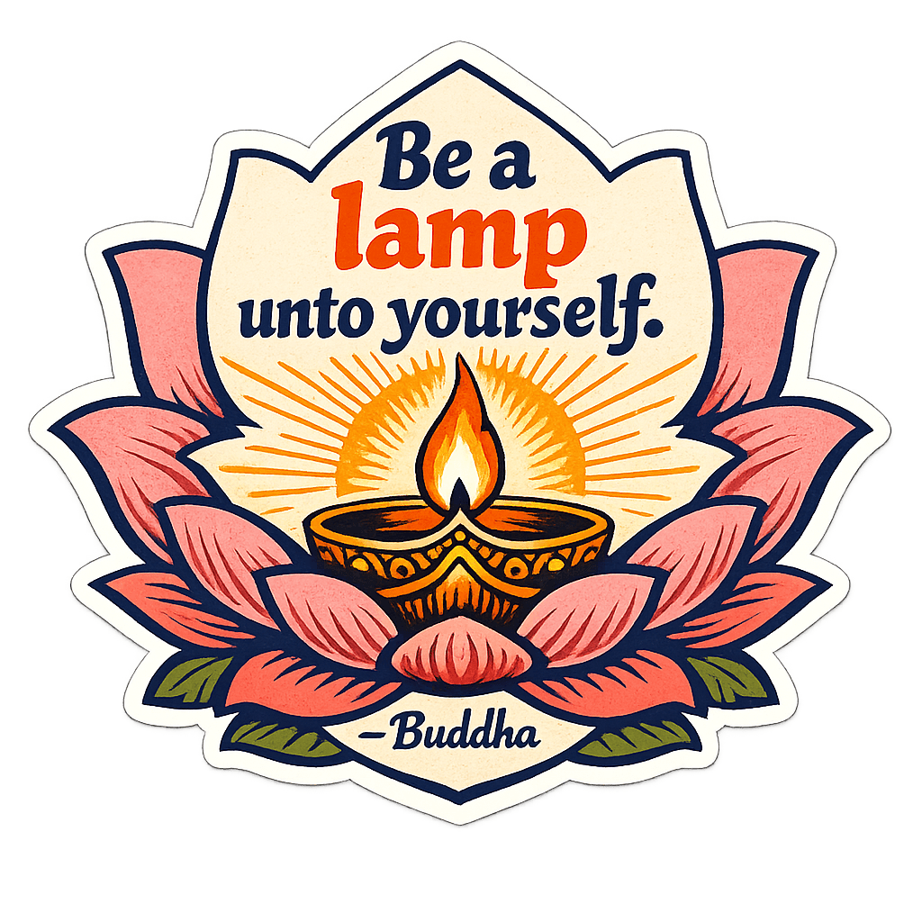 Buddha Self-Reliance Lotus Emblem