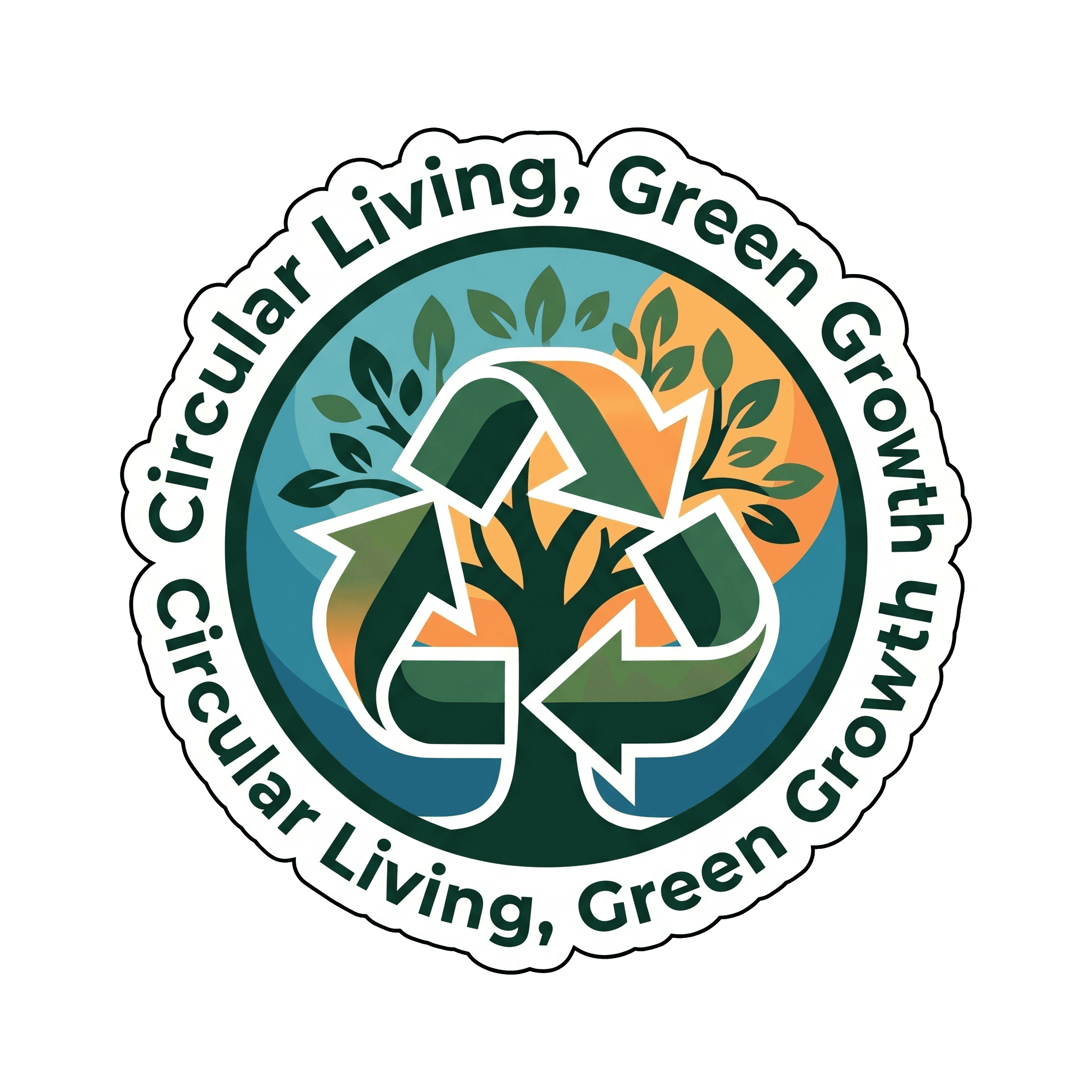 Green Growth Circular Economy Emblem