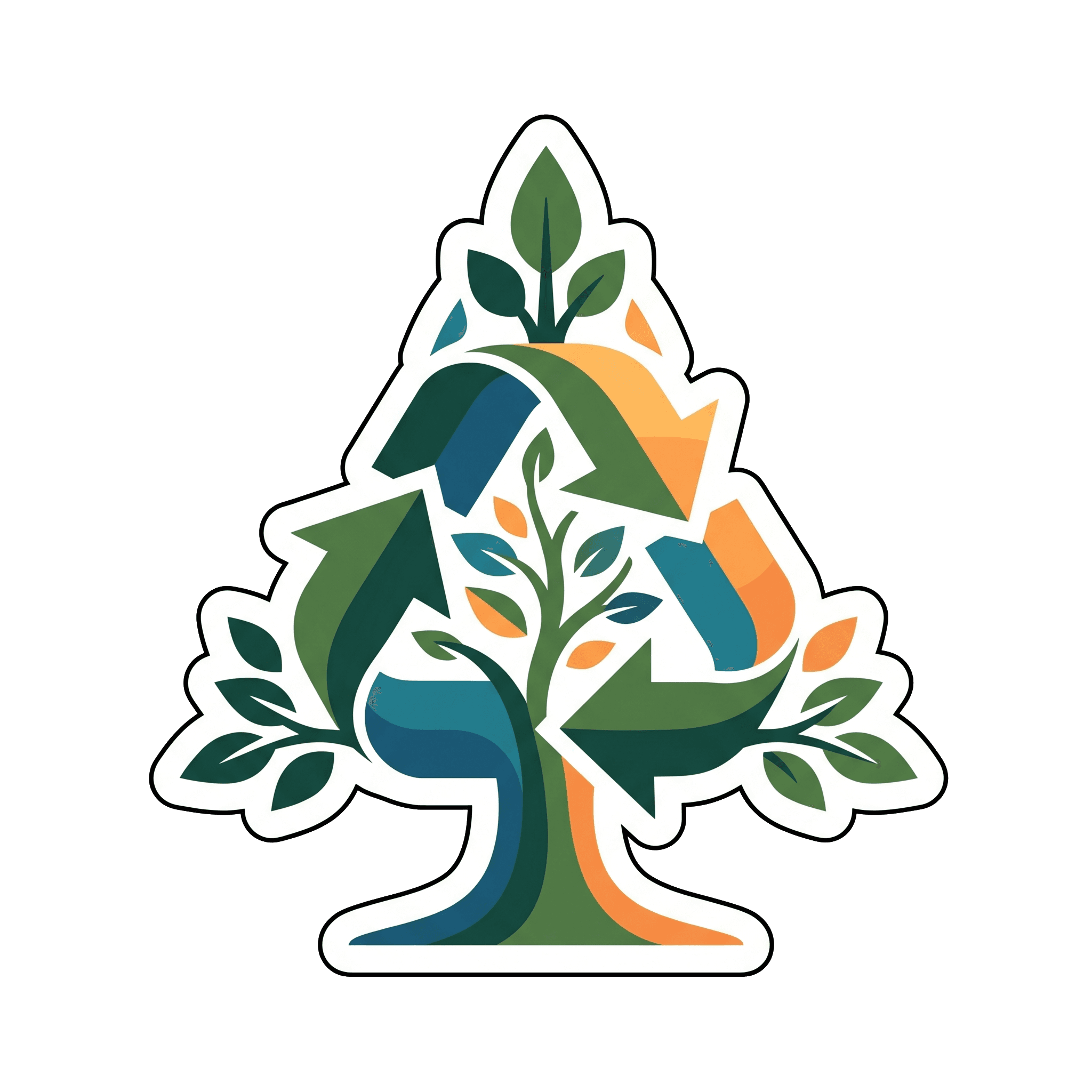 Eco-Conscious Tree of Life Emblem