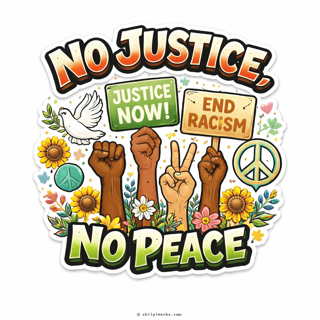 No Justice No Peace Graphic