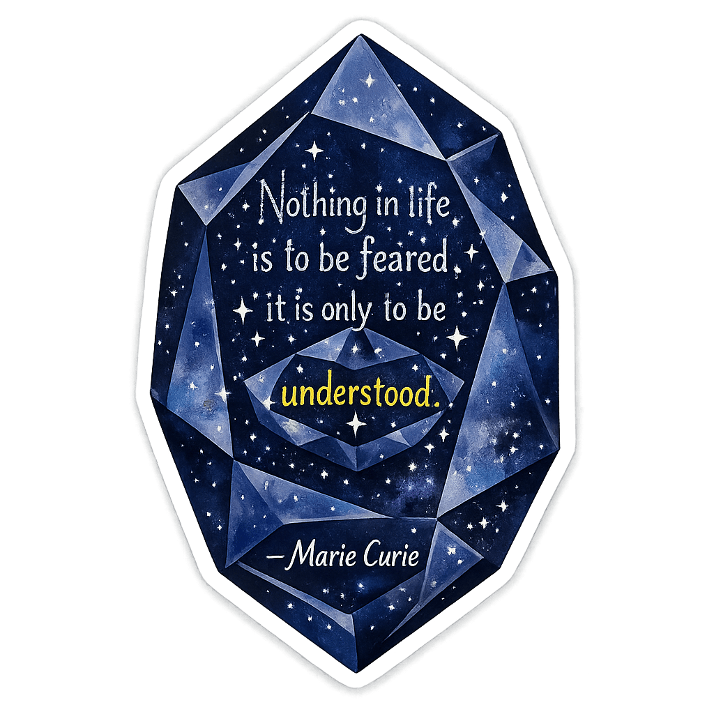 Marie Curie Wisdom: Embrace Understanding Over Fear