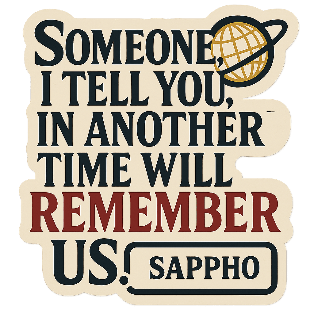 Sappho Timeless Memory Verse