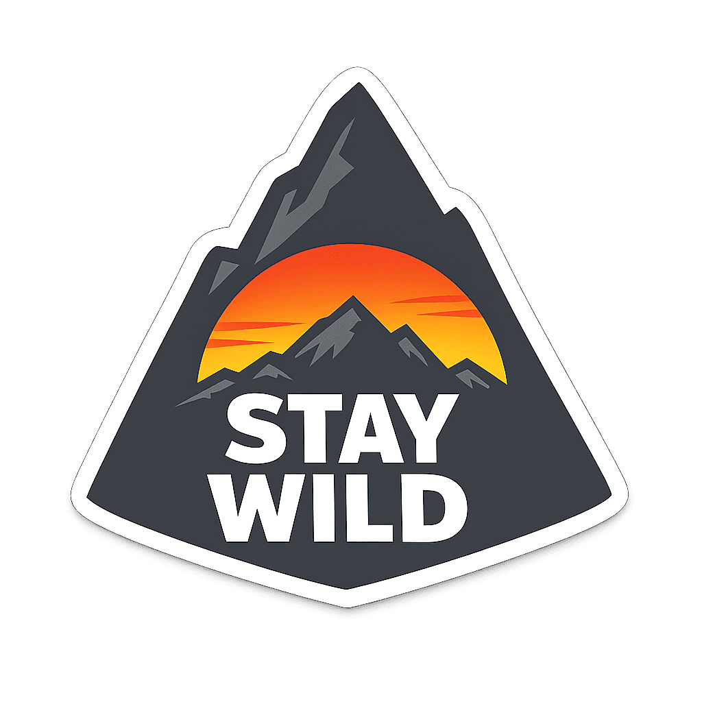 Stay Wild Mountain Explorer Badge