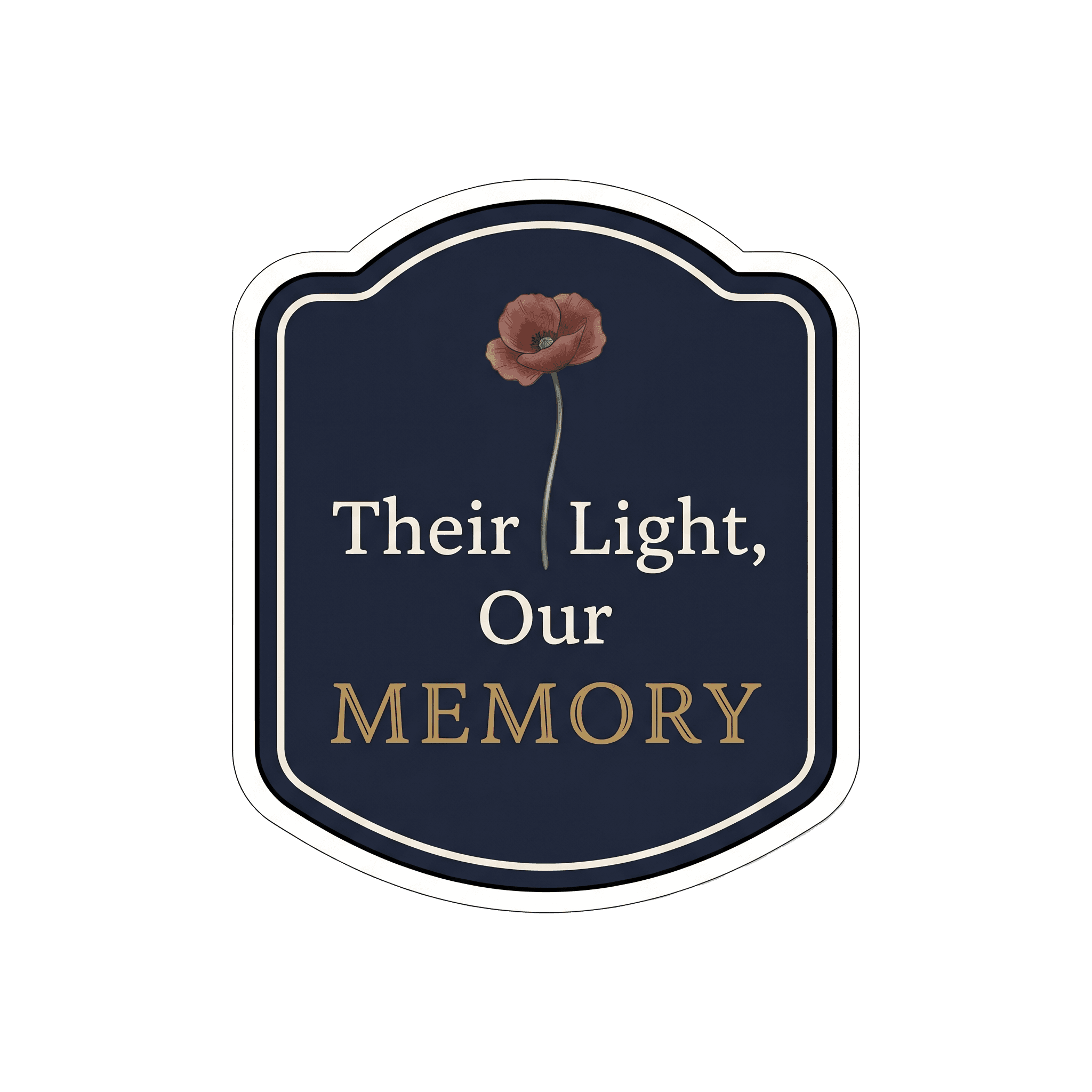 Gold Star Family Remembrance Poppy Emblem