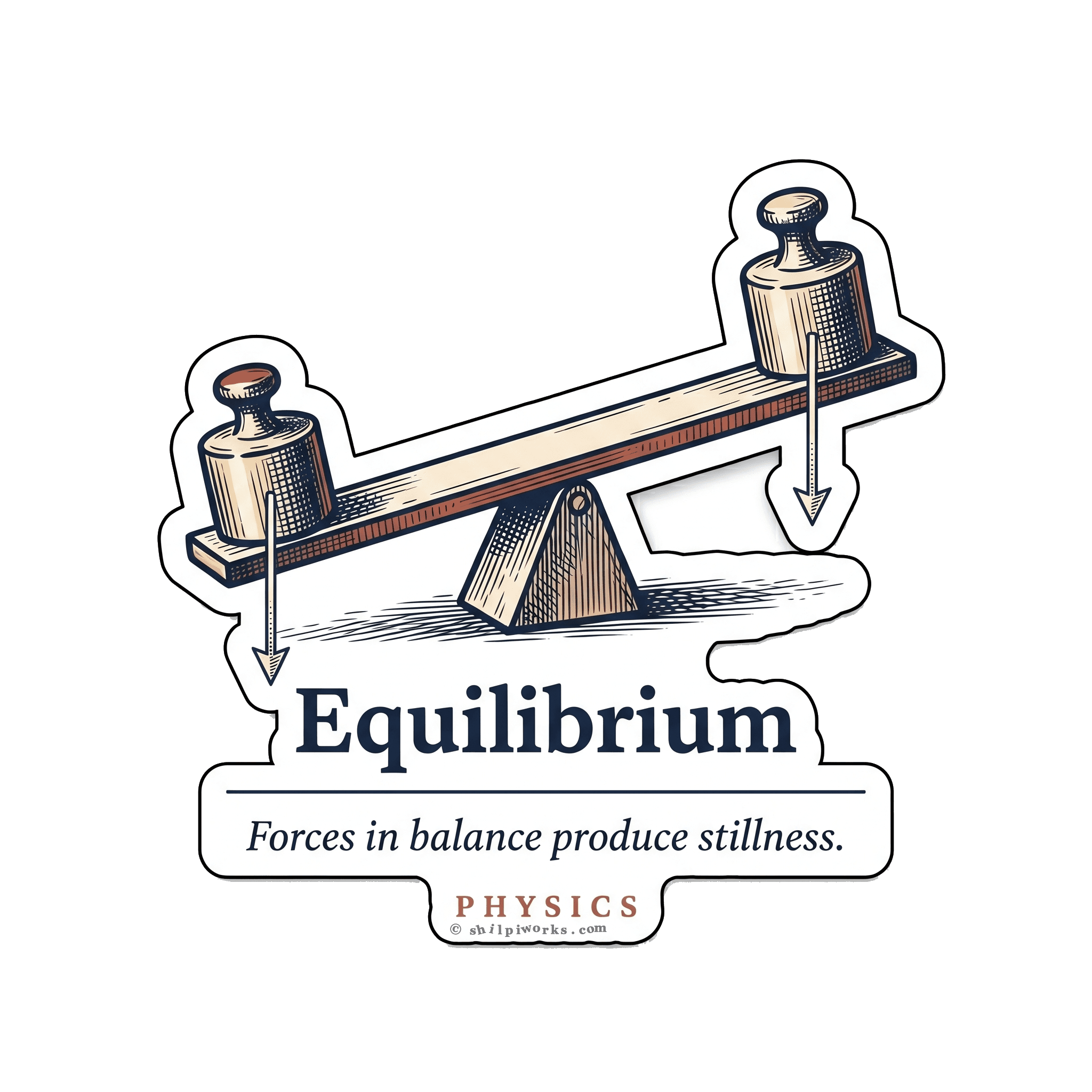 Equilibrium Physics Concept Illustration