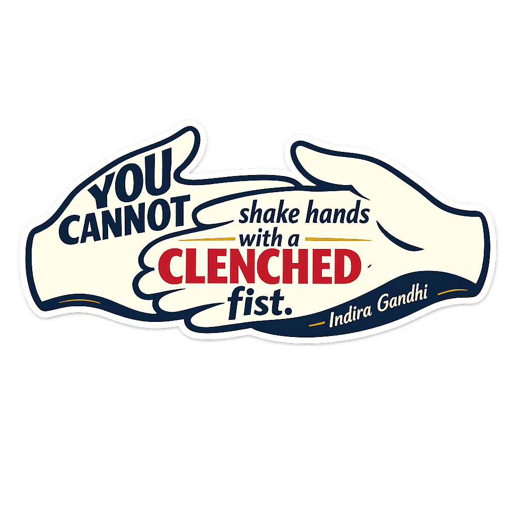Cannot Shake Hands With Clenched Fist