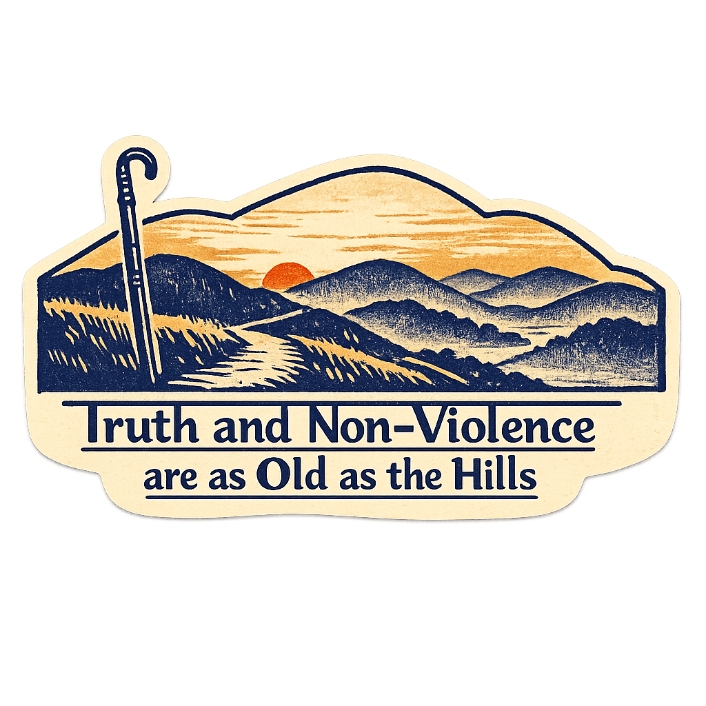 Eternal Truth Gandhi Quote Sticker