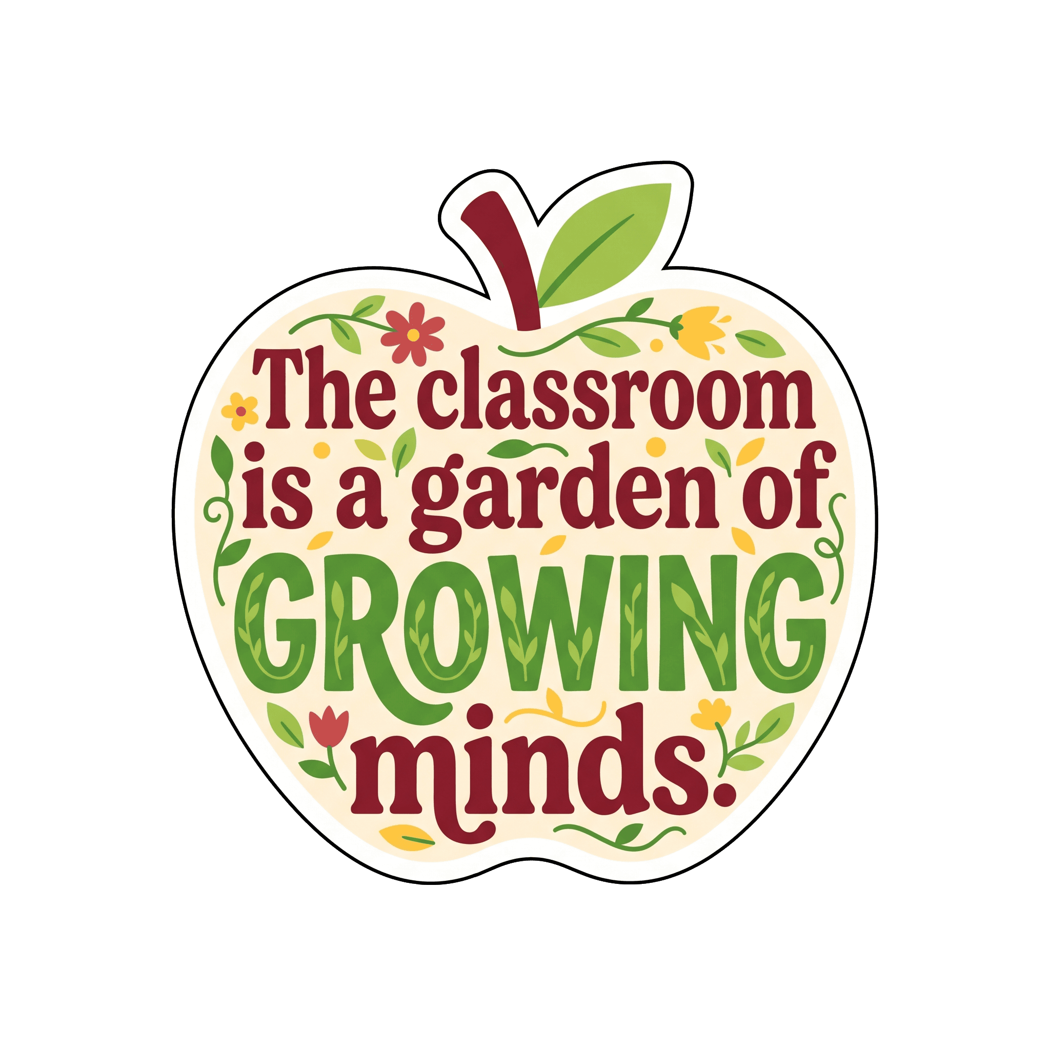 Cultivating Minds Classroom Garden Sticker