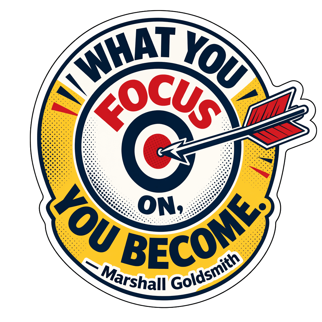 Focus Becomes You Sticker