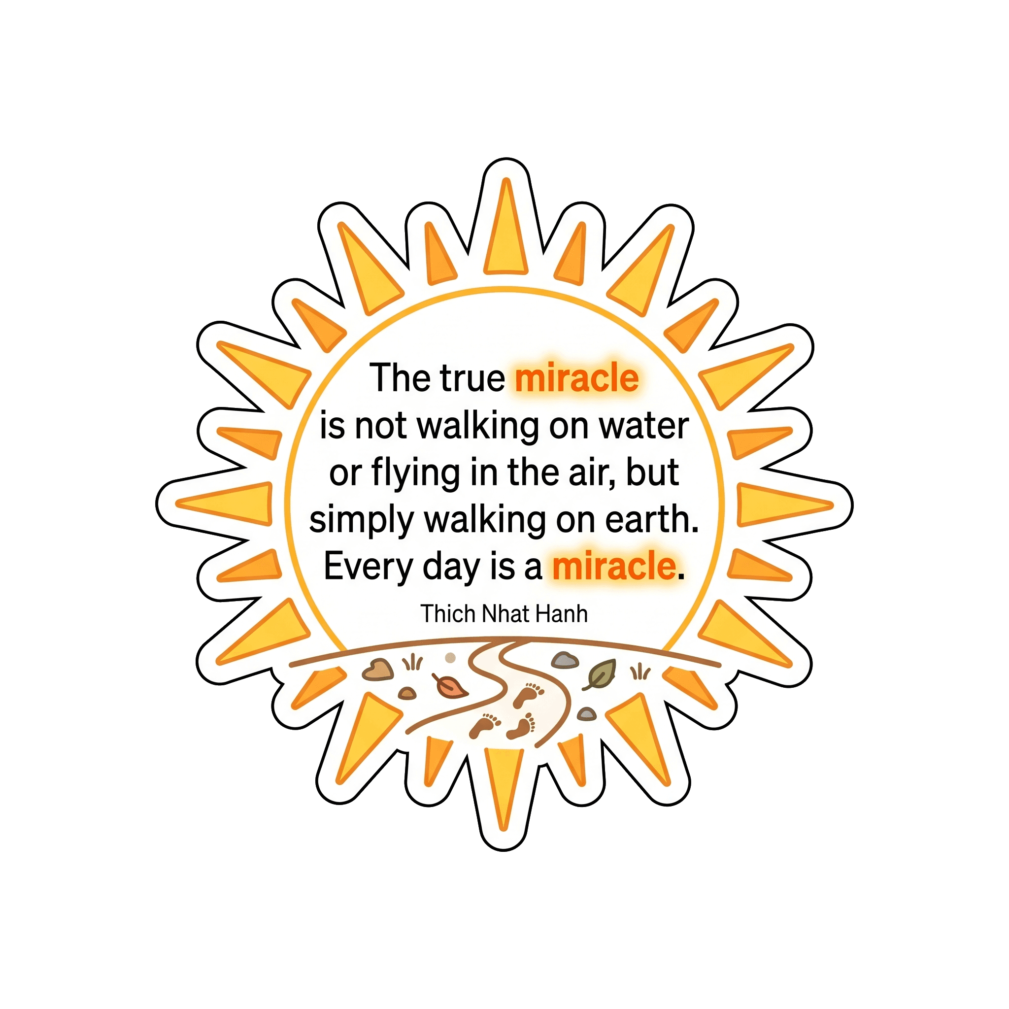 Thich Nhat Hanh on Walking as Miracle