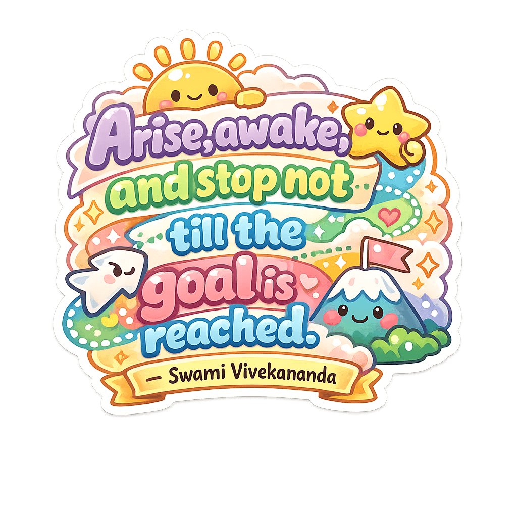 Arise Awake Goal Reached Sweet Inspiration