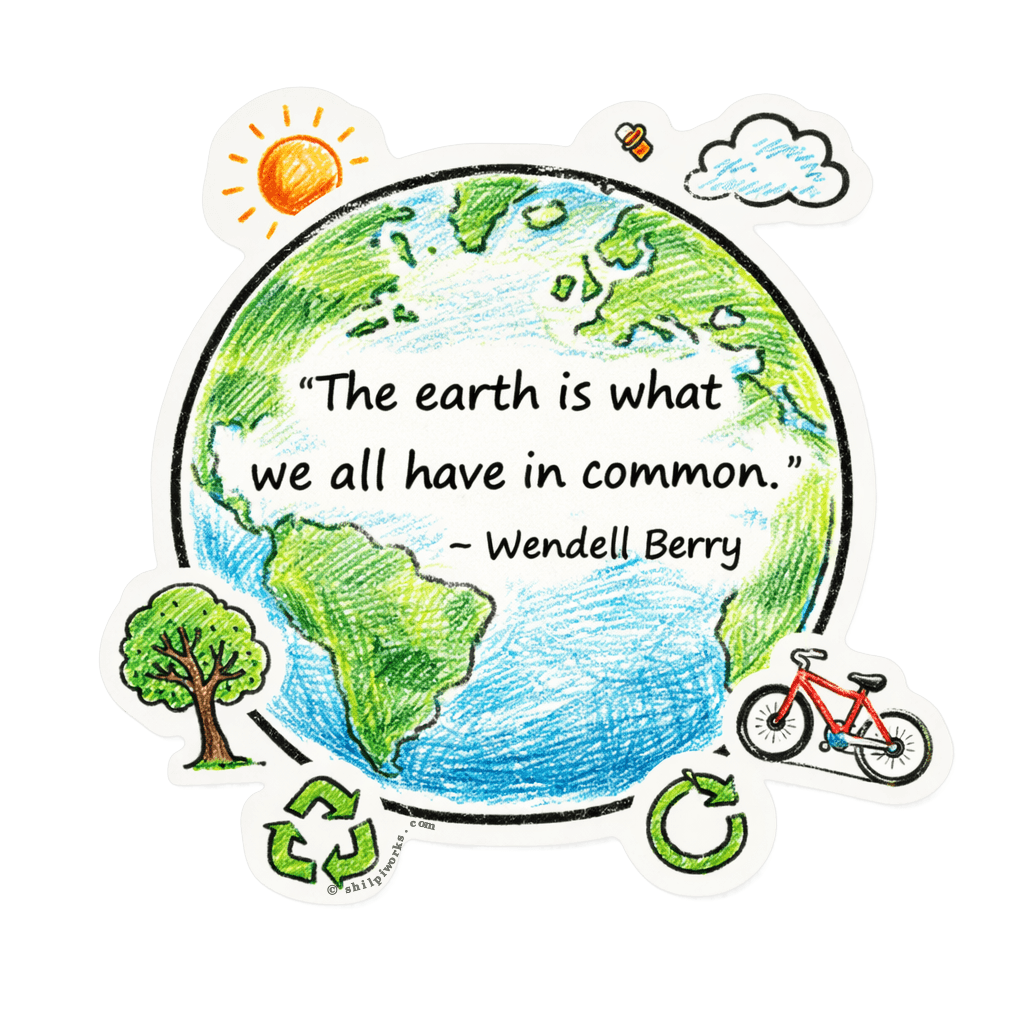 Eco-Friendly Earth Quote