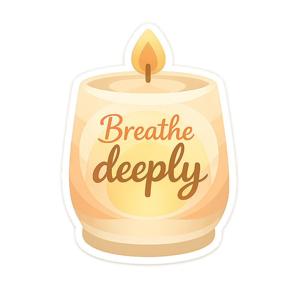 Calm Candle Affirmation for Inner Peace