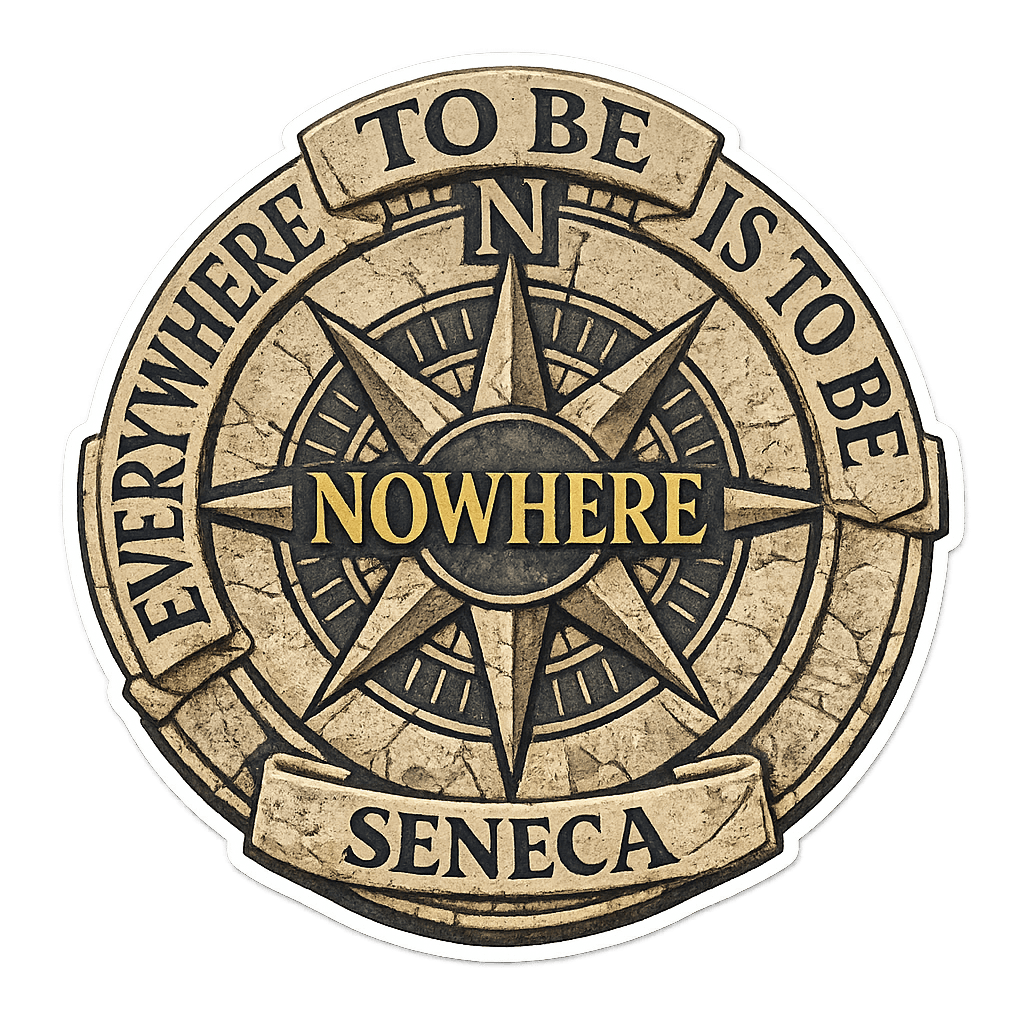 Seneca's Focus & Purpose Compass Emblem