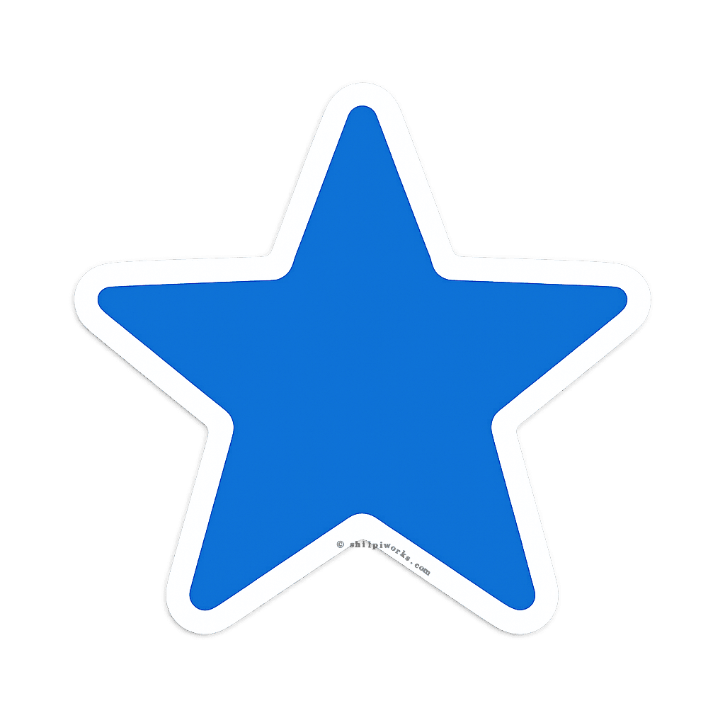 Blue Star Embellishment