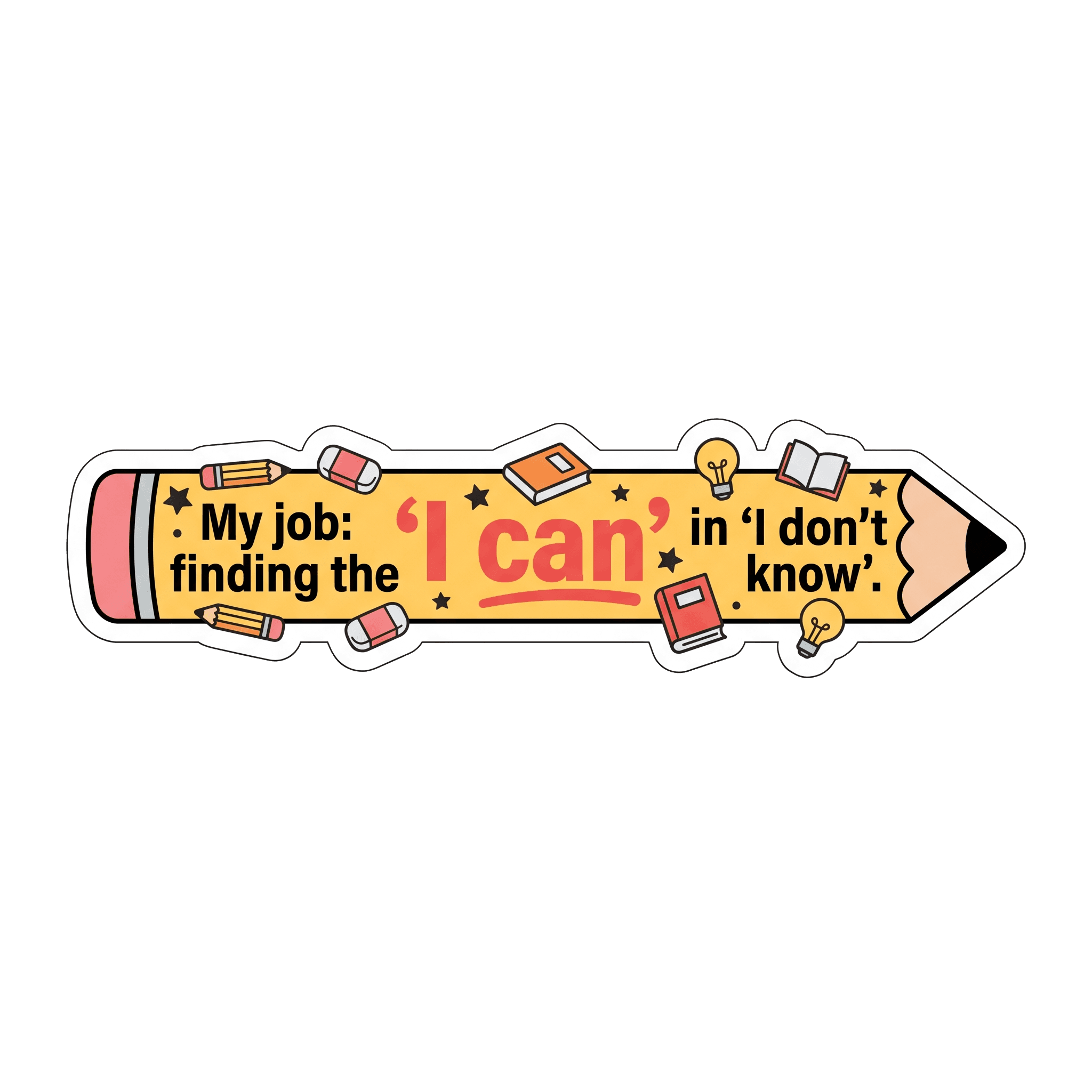 Unlocking Potential Pencil Sticker