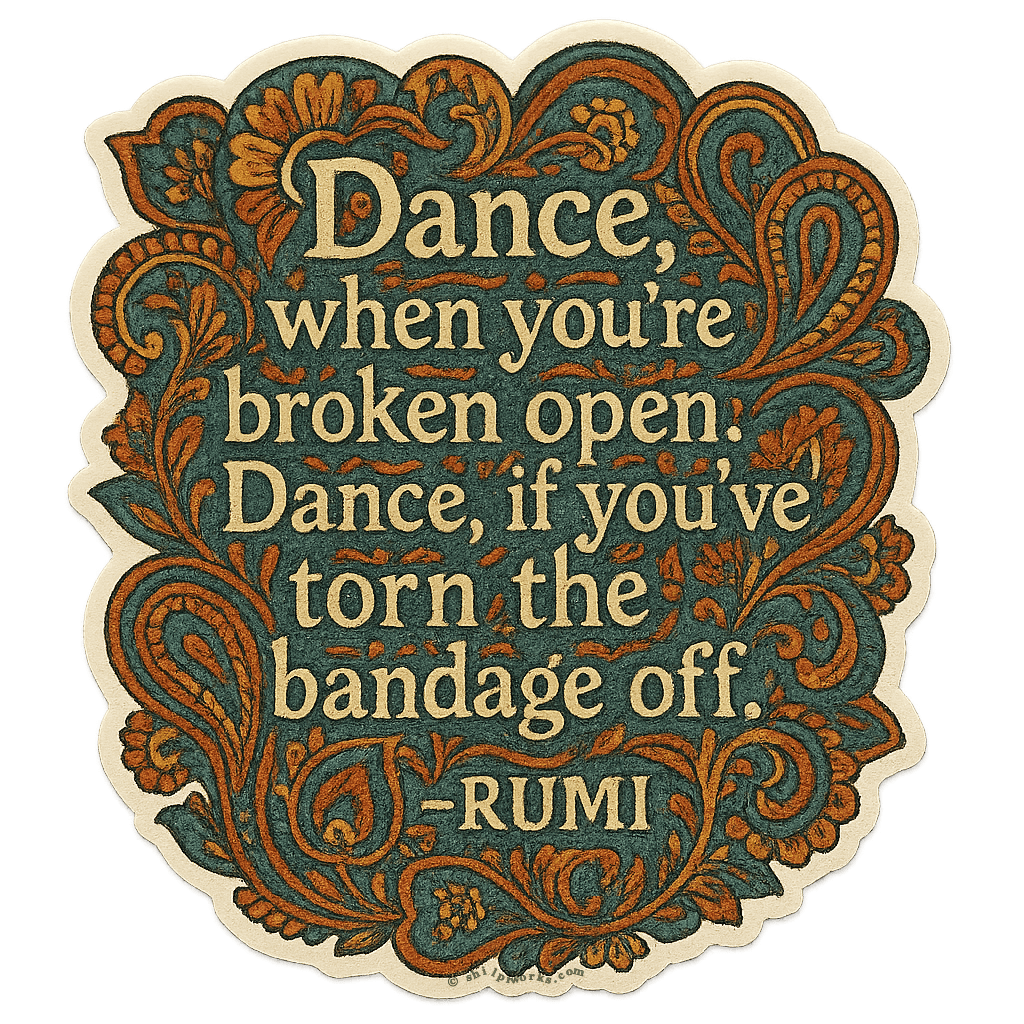 Rumi's Dance of Resilience Inspiring Wisdom