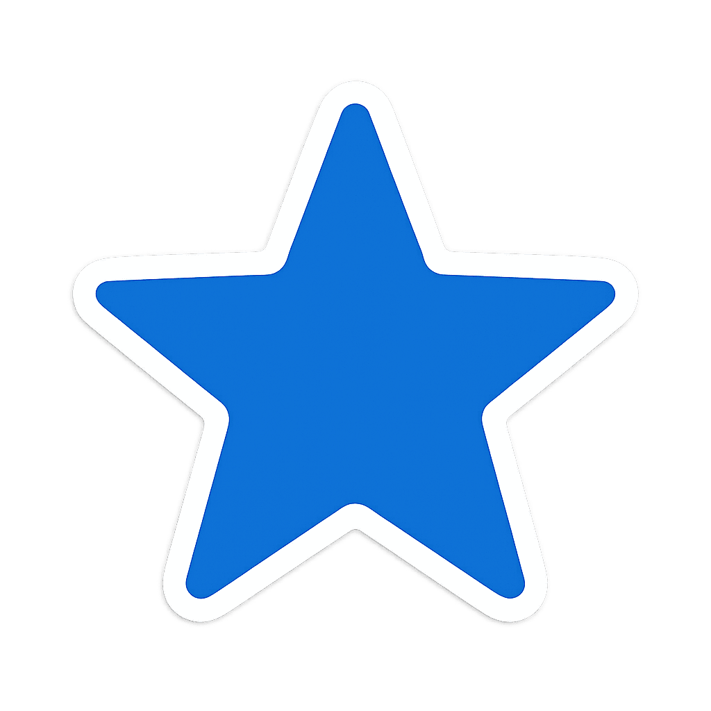 Blue Star Embellishment