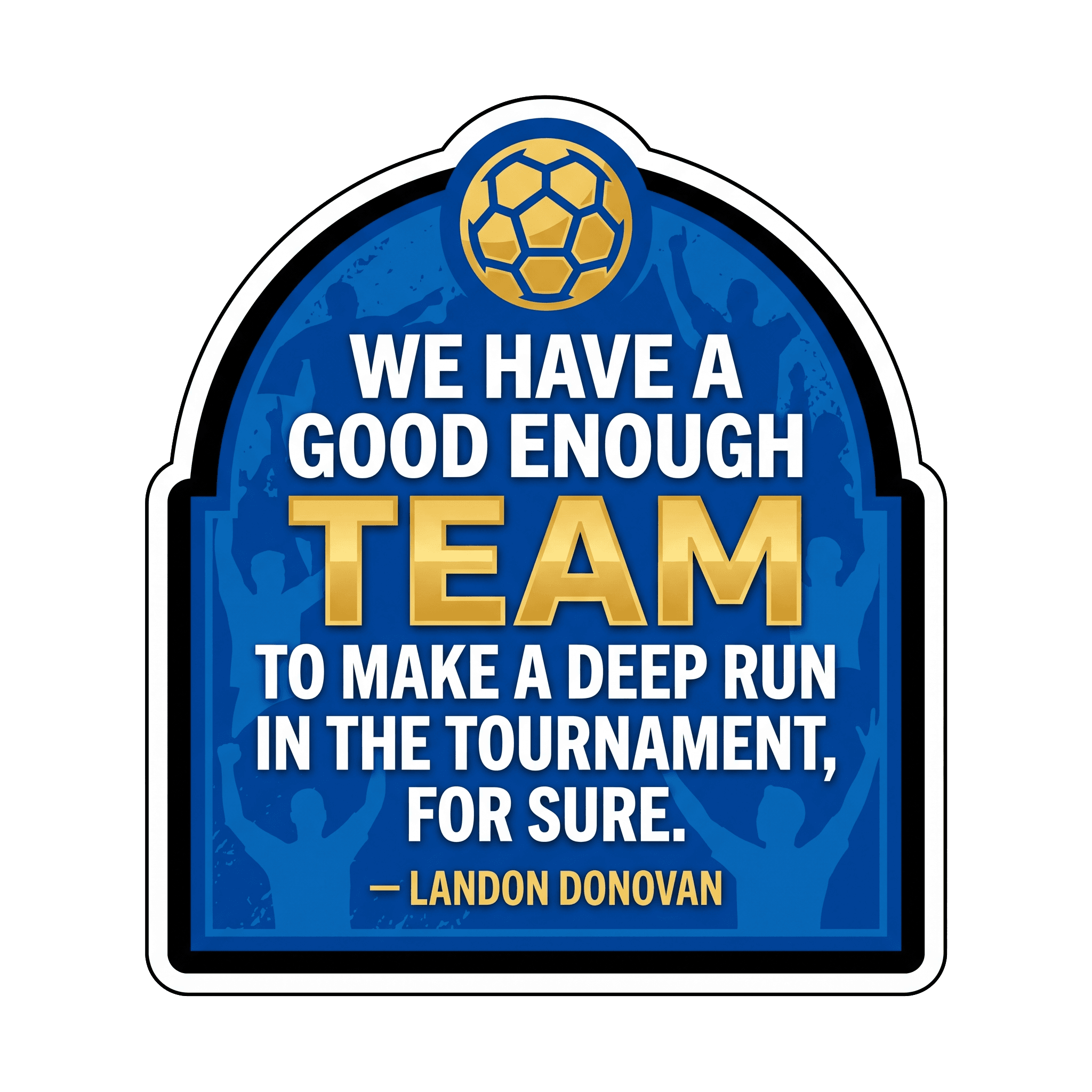 Donovan's Tournament Confidence Sticker