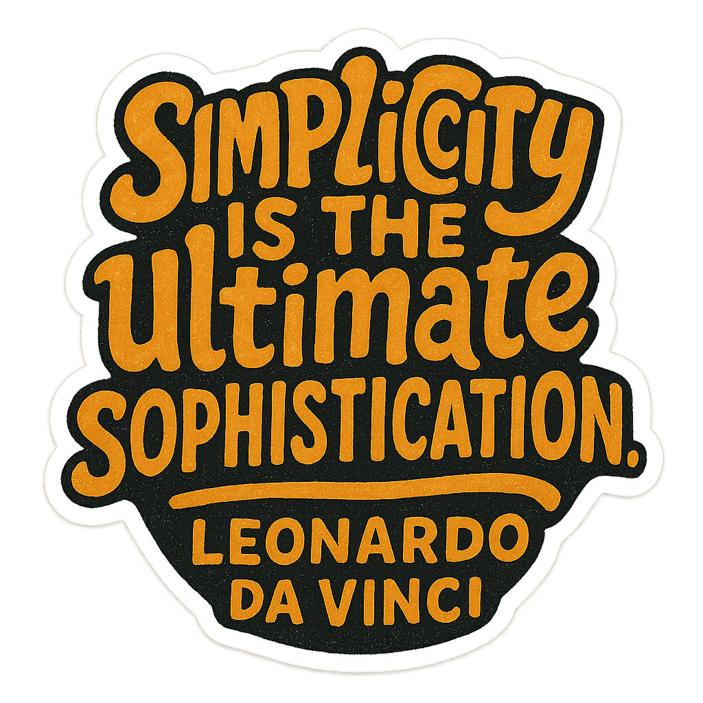 Da Vinci Simplicity Wisdom Expression