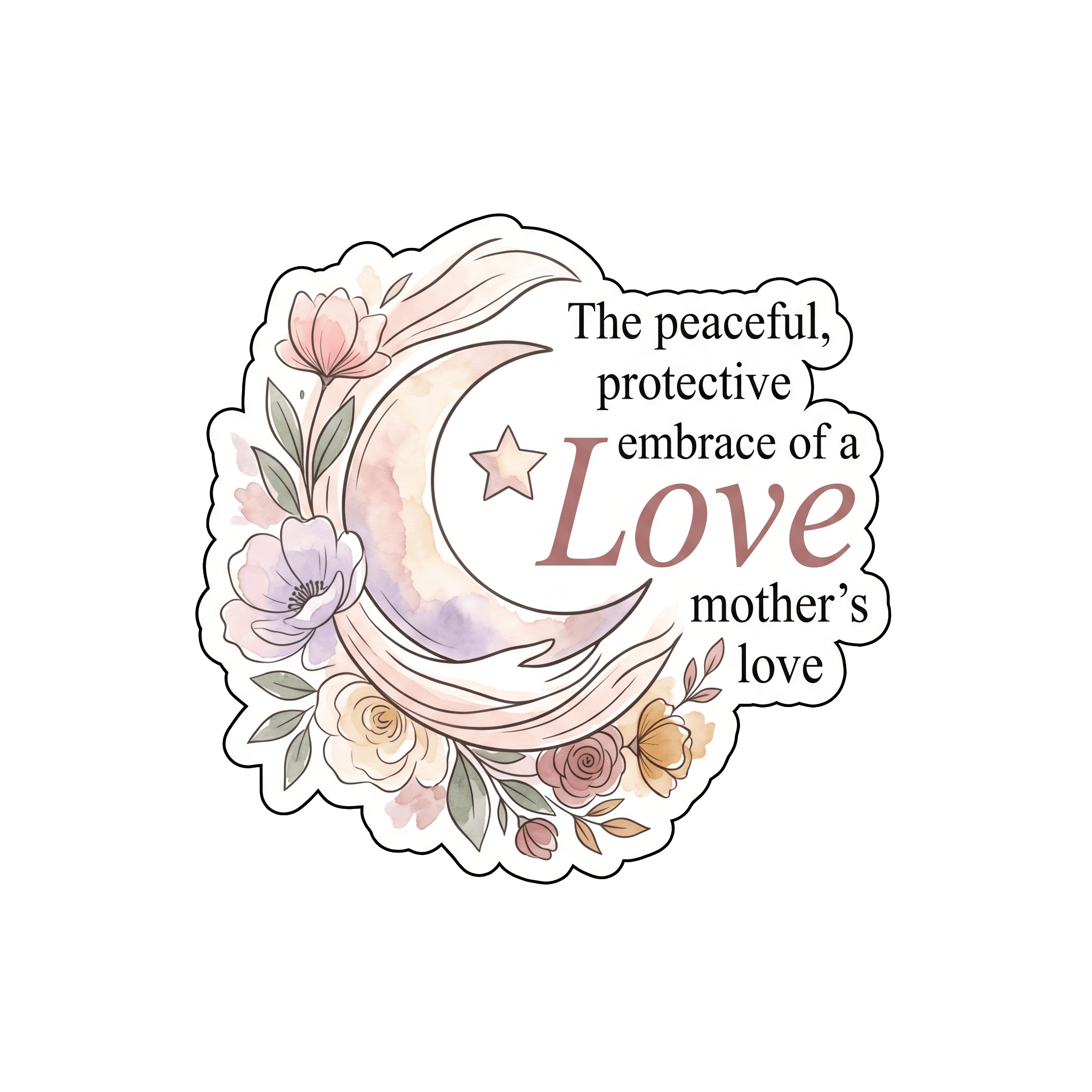 Mother's Love Floral Moon