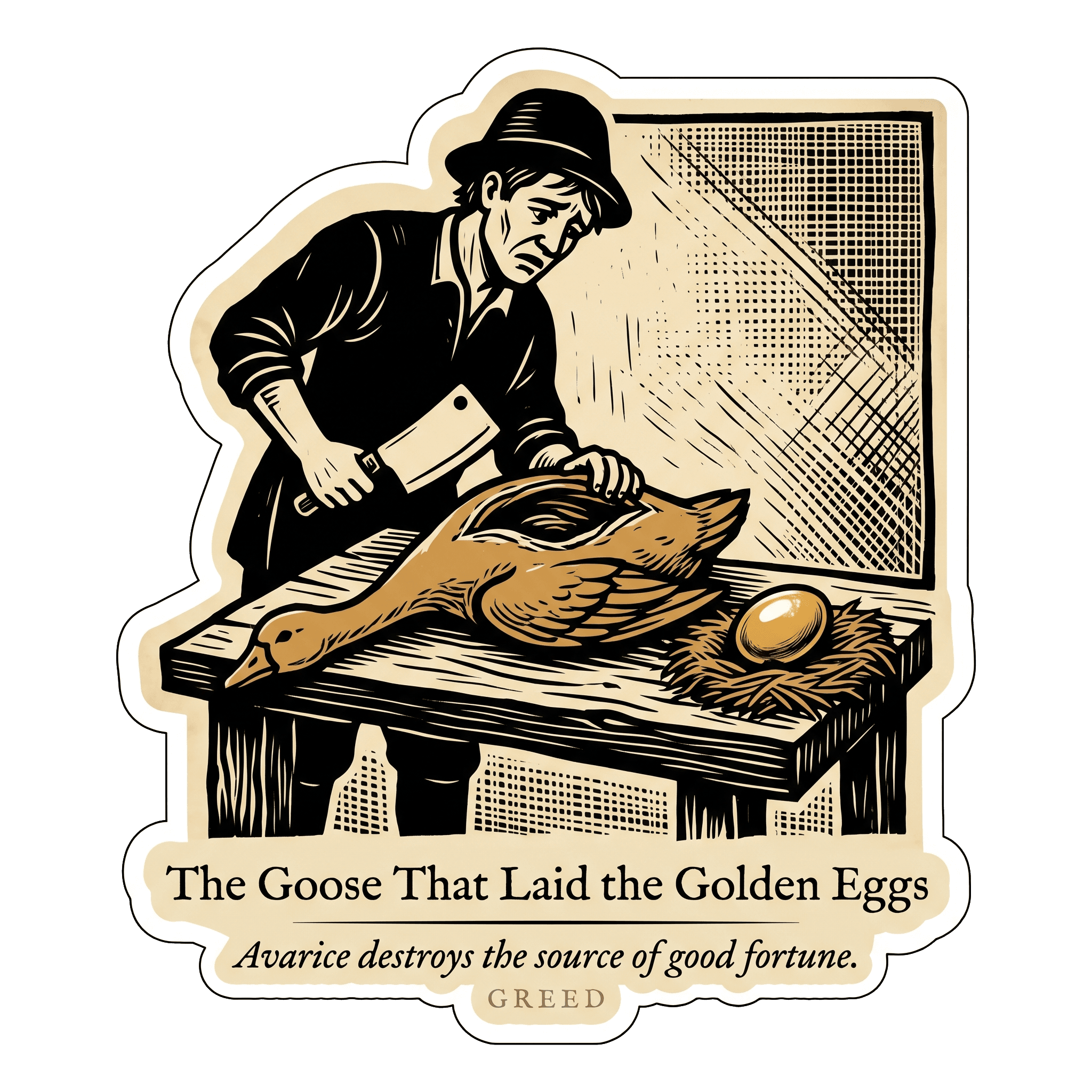 The Goose That Laid Golden Eggs Fable