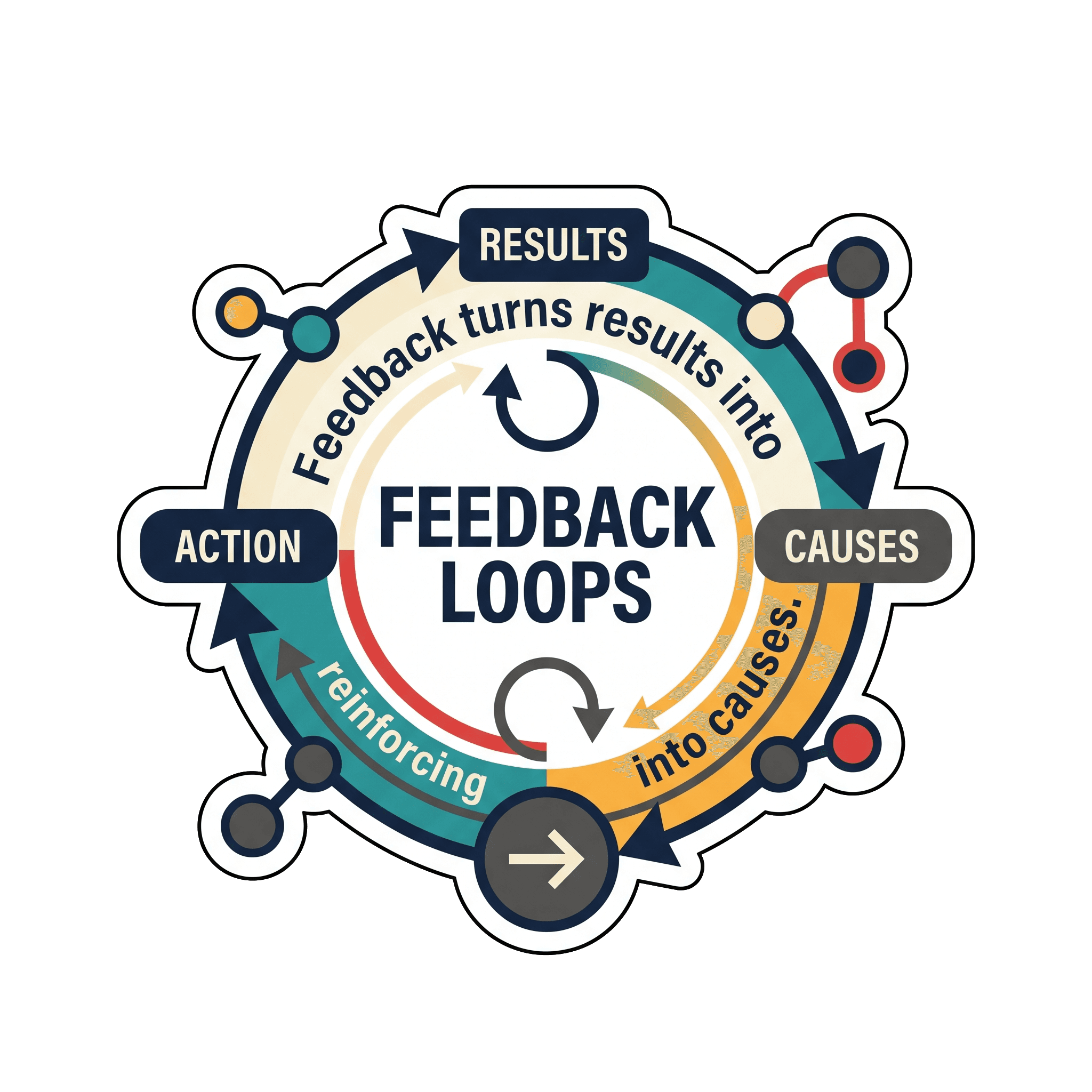 Feedback Loops Systems Thinking Sticker