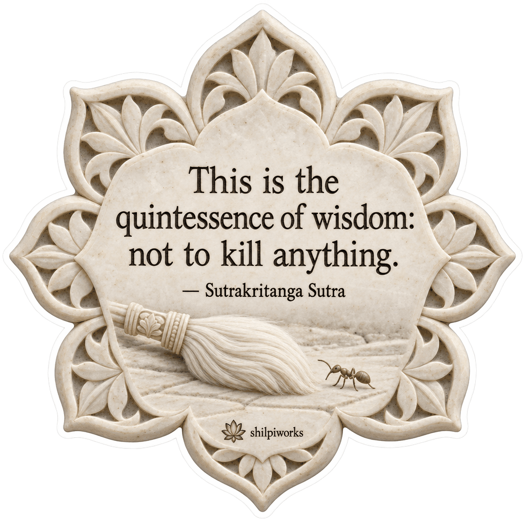 Quintessence of Wisdom Ahimsa Quote