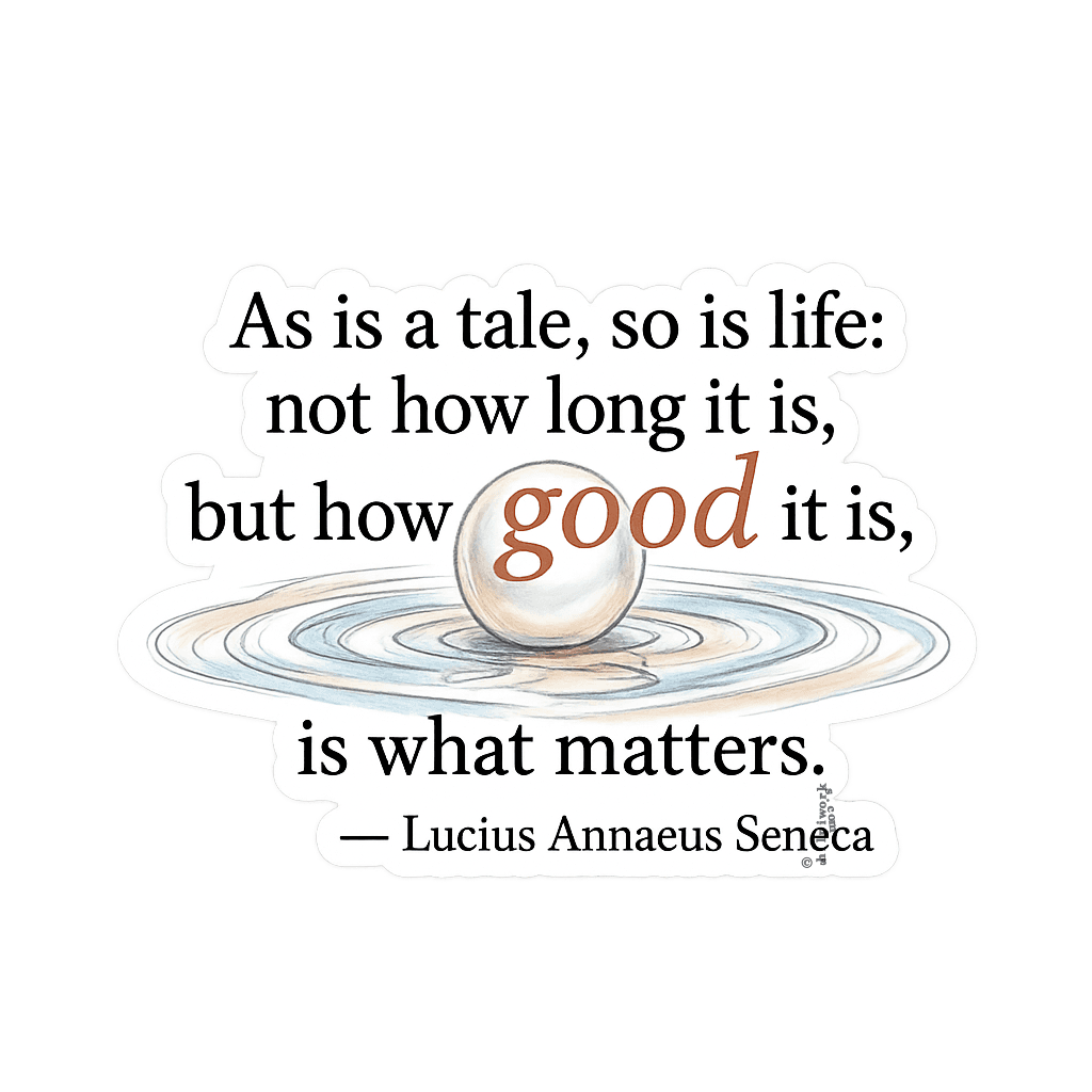Life's Quality Over Quantity Reflection