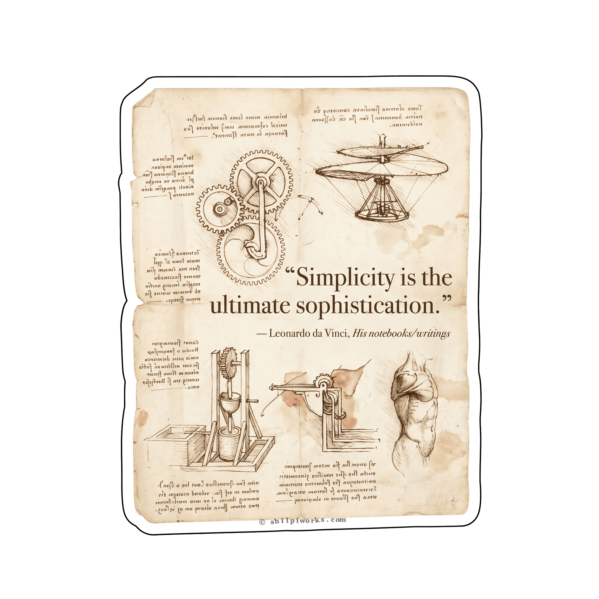 Da Vinci's Simplicity: Ultimate Sophistication Principle