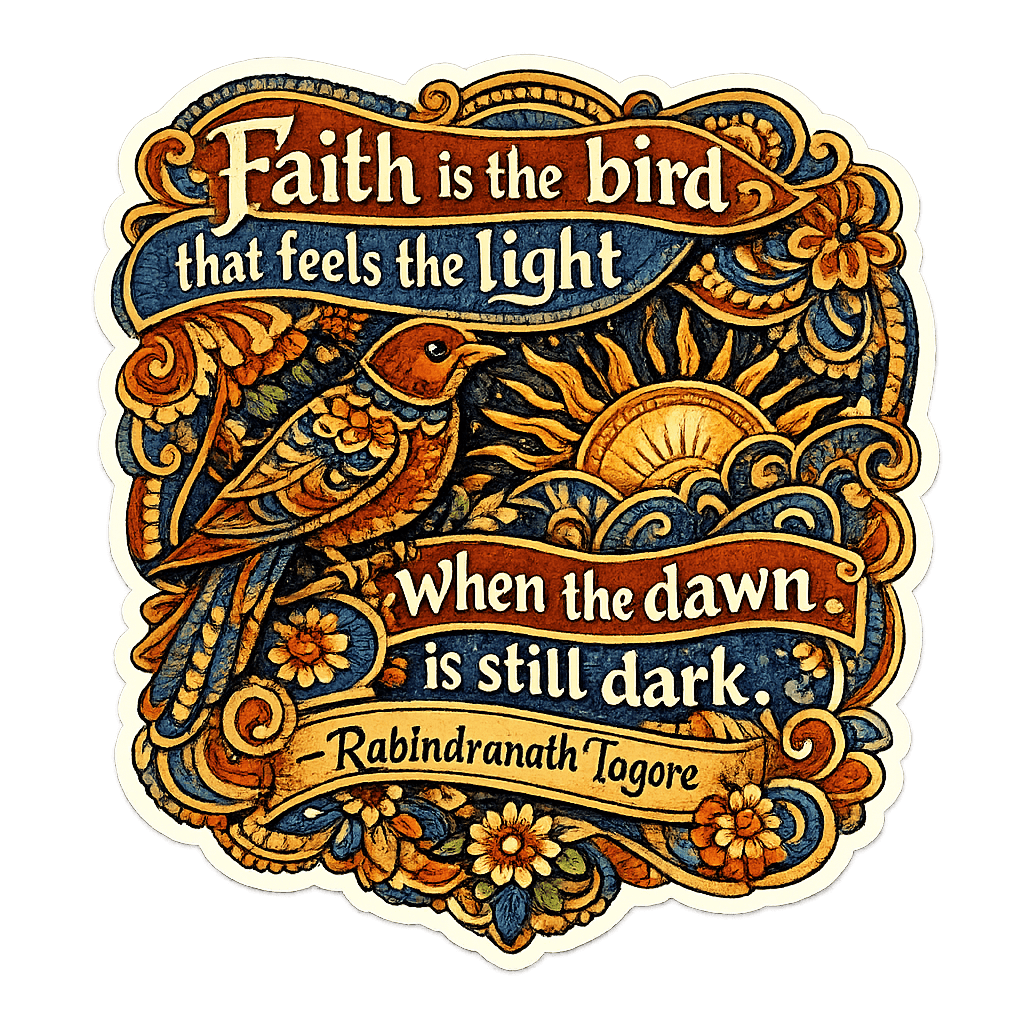 Faith's Enduring Light: Tagore's Dawn Bird Wisdom
