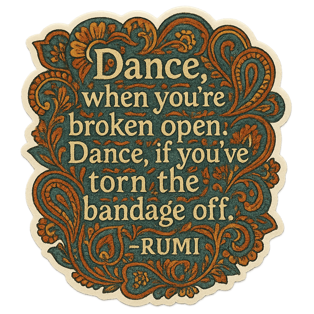 Rumi's Dance of Resilience Inspiring Wisdom