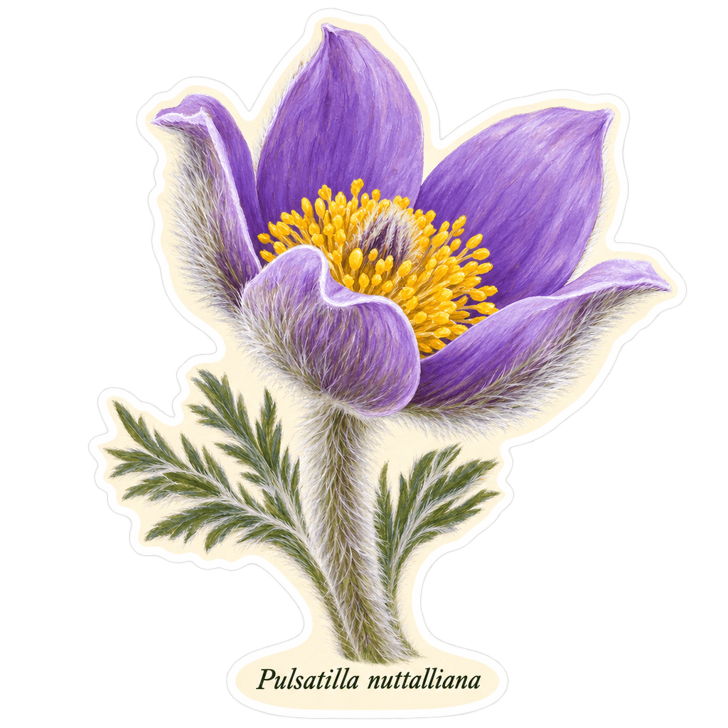 Pasque Flower — Pulsatilla nuttalliana