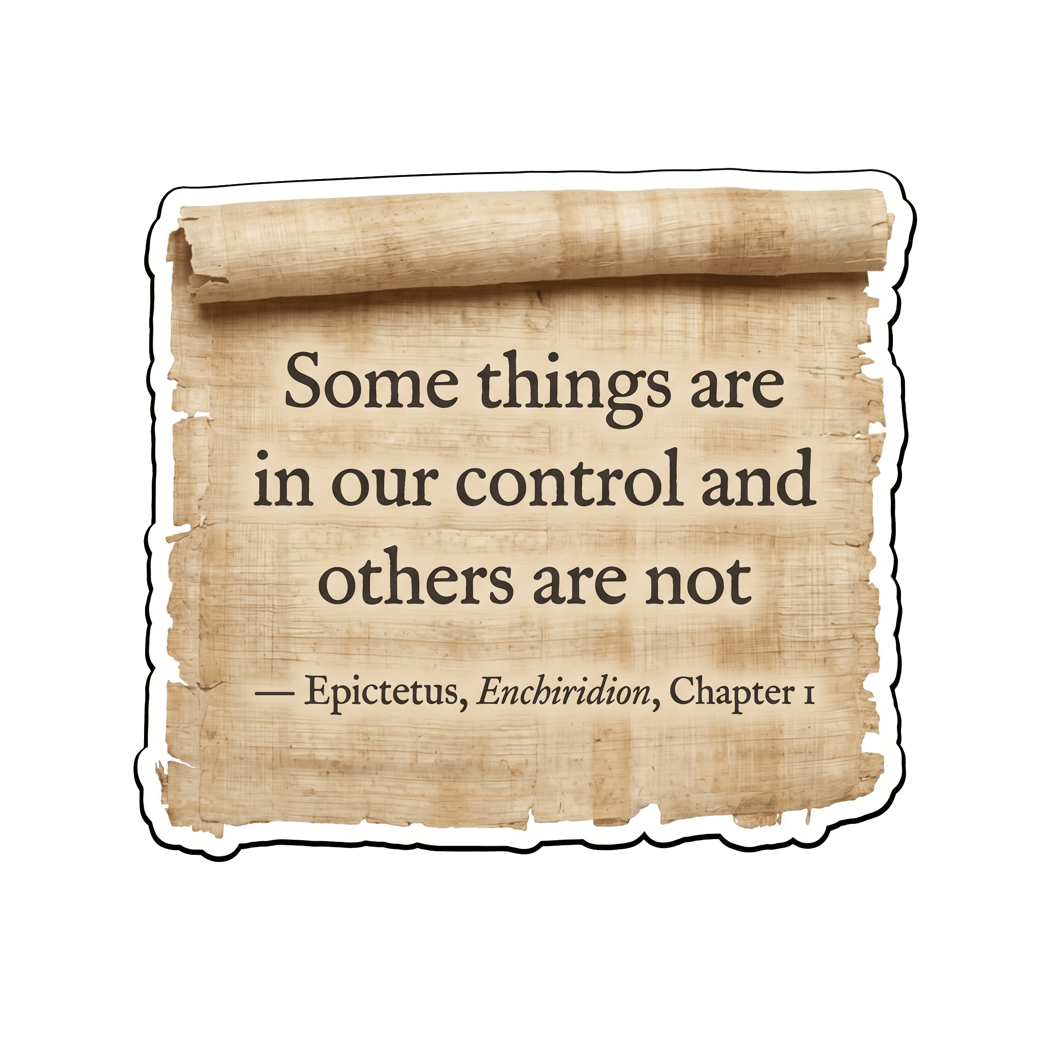 Epictetus: Control What You Can