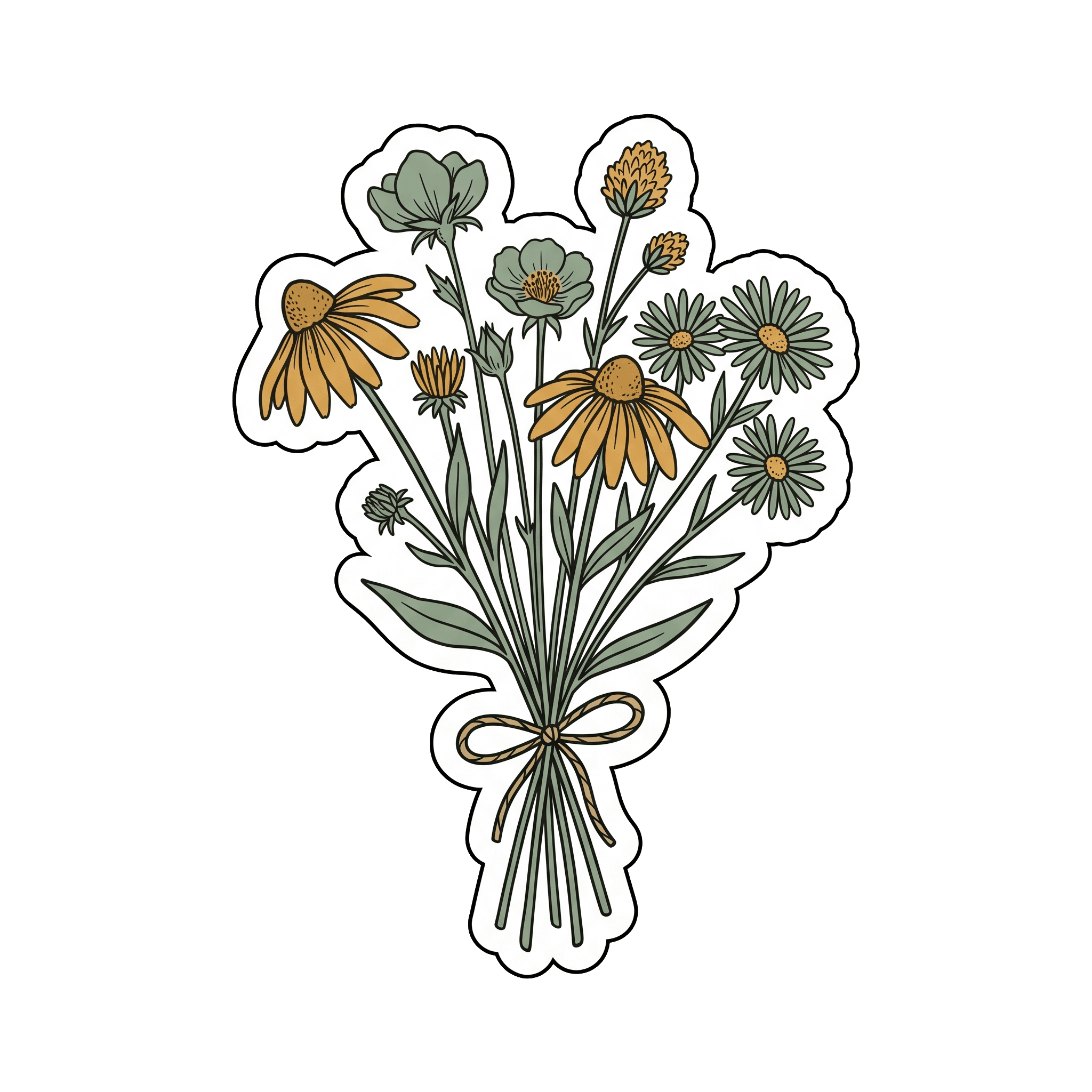 Wildflower Bouquet Botanical Arrangement