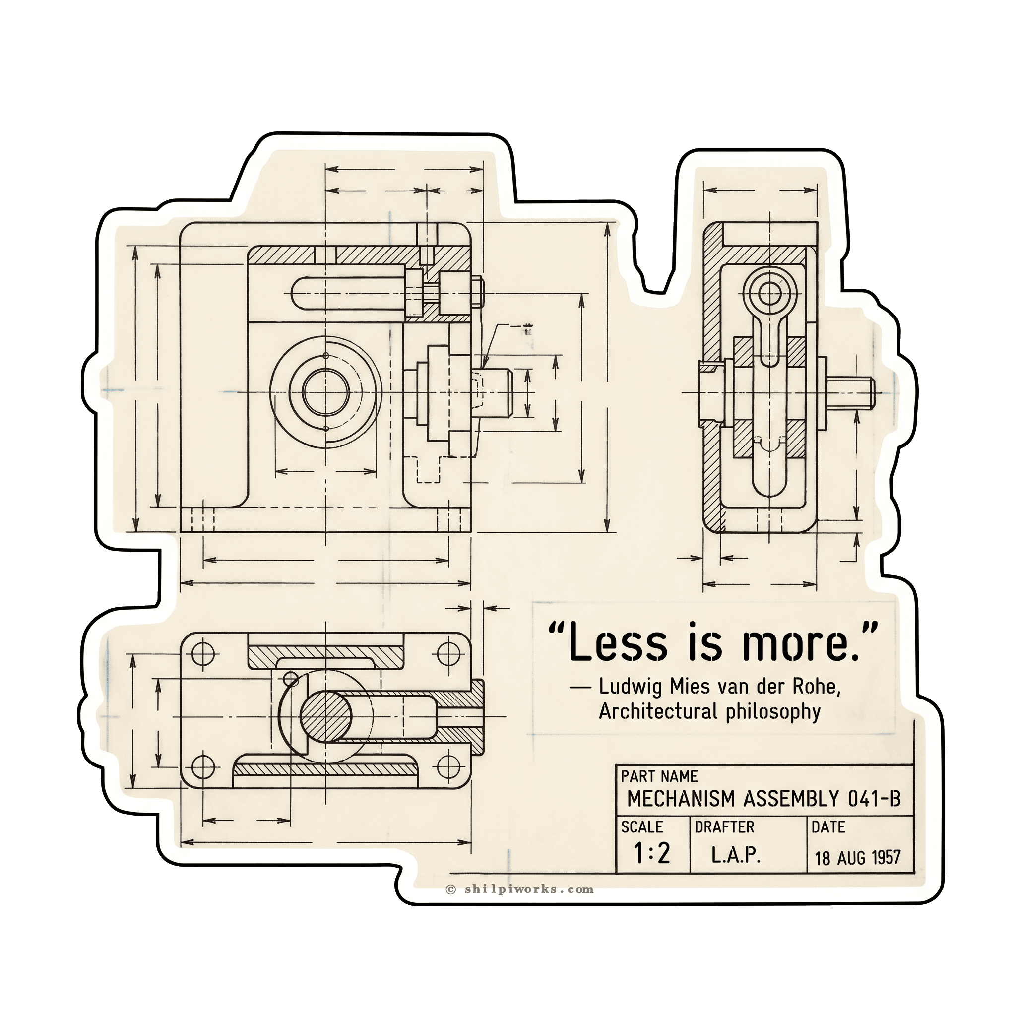Mies van der Rohe: Less is More Engineering Blueprint