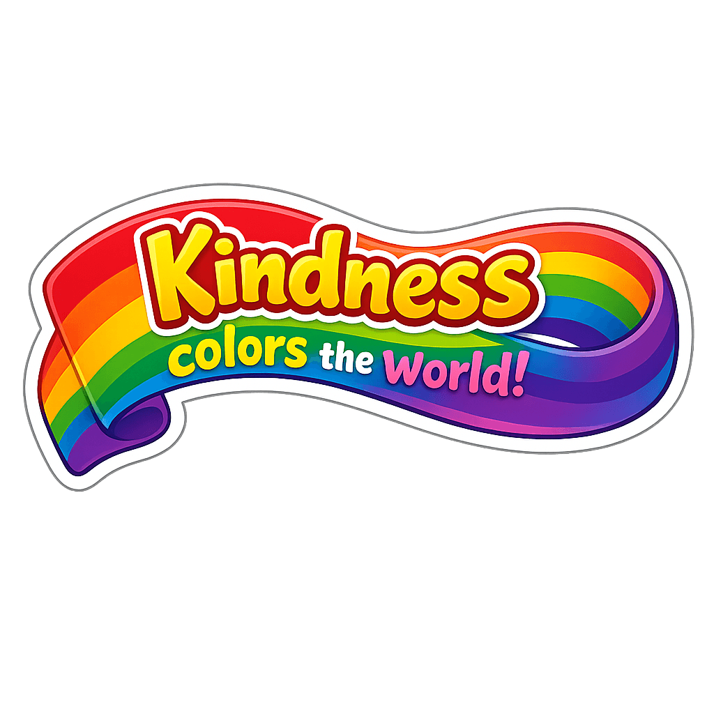 Vibrant Rainbow Kindness Message