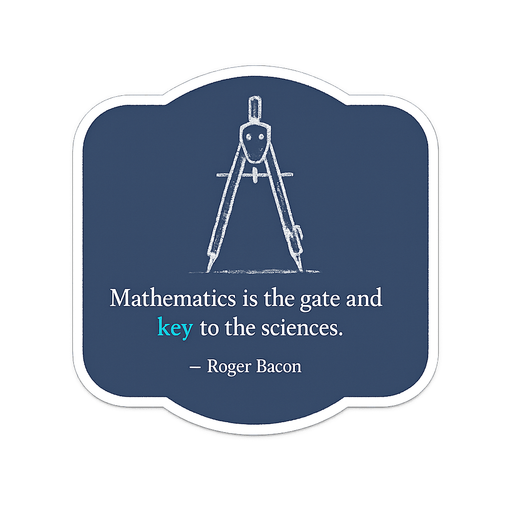 Bacon Math Roger Bacon: Mathematics, Gateway to Sciences Wisdom | Shilpiworks